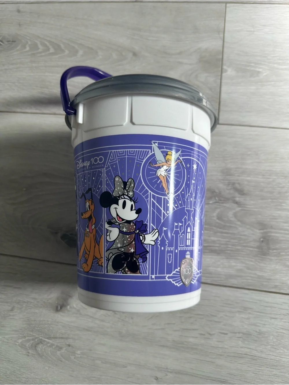 Disney Purple Character Popcorn Pail with Purple Handle